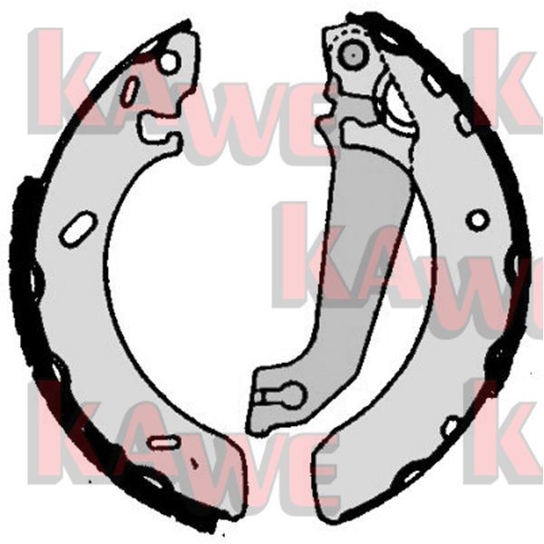 KAWE Brake Shoe Set Article number: 06050 cheaply