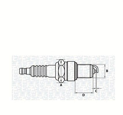 MAGNETI MARELLI Spark plug Article number: 062000771304 cheaply
