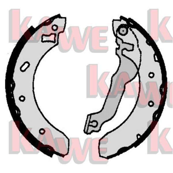 KAWE Brake Shoe Set Article number: 06770 cheaply