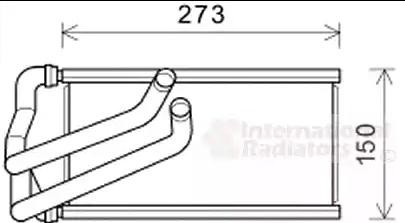VAN WEZEL Heater matrix Article number: 07006140 cheaply