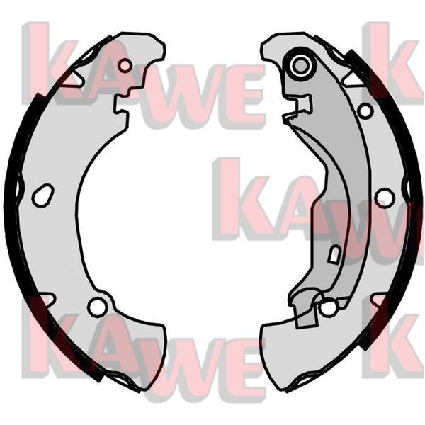 KAWE Brake Shoe Set Article number: 07160 cheaply