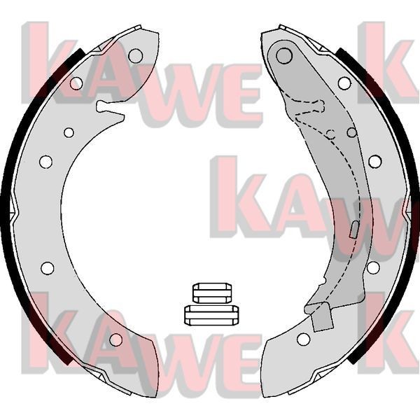 KAWE Brake Shoe Set Article number: 07165 cheaply