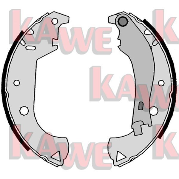 KAWE Brake Shoe Set Article number: 07810 cheaply
