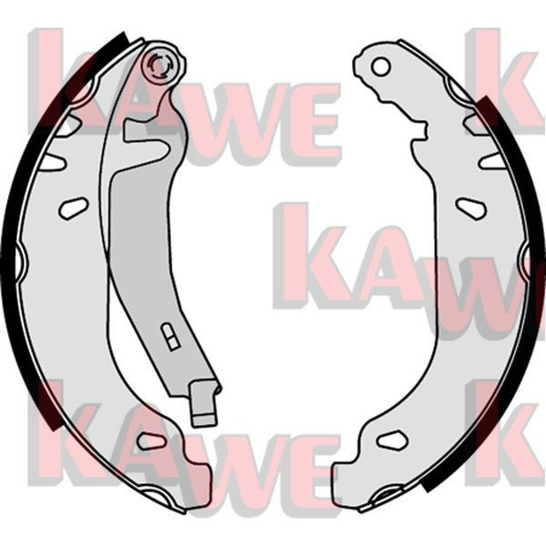 KAWE Brake Shoe Set Article number: 07820 cheaply