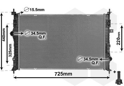 VAN WEZEL Engine radiator Article number: 09012710 cheaply