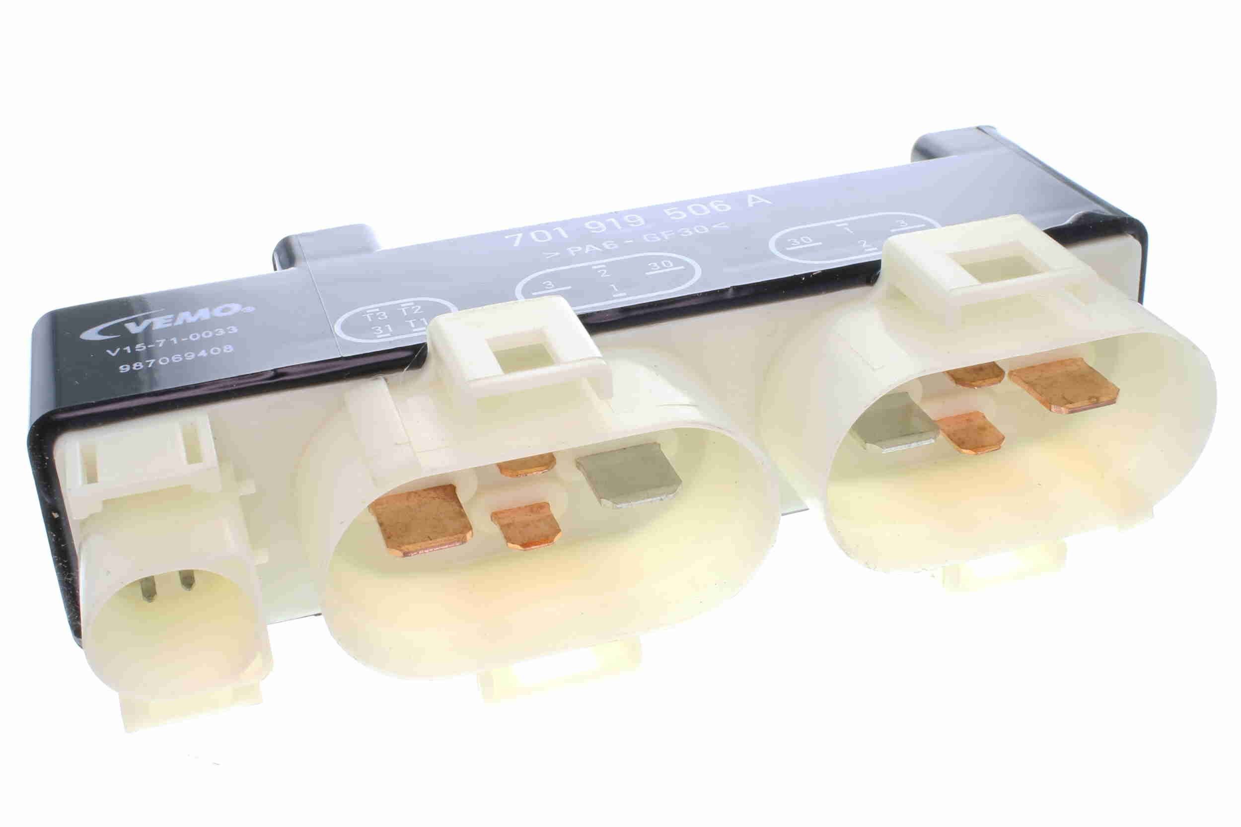 VEMO V15-71-0033 Relee, radiaatoriventilaatori jaoks TRANSPORTER 2.4 D Syncro 78 HP Diisel 2003