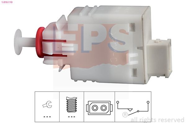 EPS 1.810.110 Switch, clutch control (cruise control) CORSA 1.0 (F08, F68) 58 PS Petrol 2009