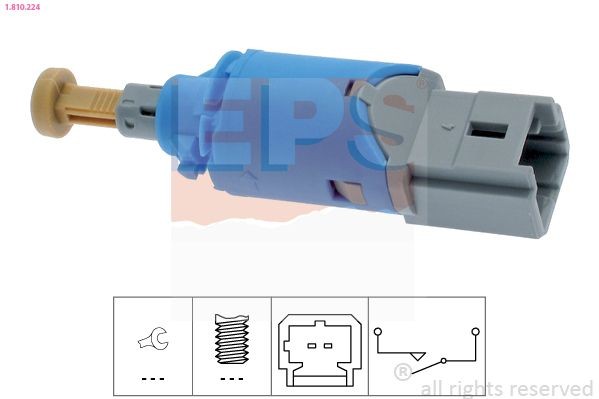EPS 1.810.224 Switch, clutch control (cruise control) MASTER 2.3 dCi 100 FWD (JV0A, JV0B, JV0G, JV0H) 101 PS Diesel