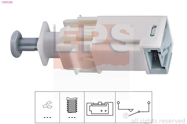 EPS 1.810.226 Switch, clutch control (cruise control) DOBLO 1.6 D Multijet (263AXD1B, 263AXX1B) 105 PS Diesel