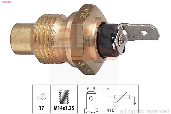EPS Sensor, coolant temperature Article number: 1.830.007 cheaply