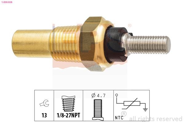 EPS Sensor, coolant temperature Article number: 1.830.028 cheaply