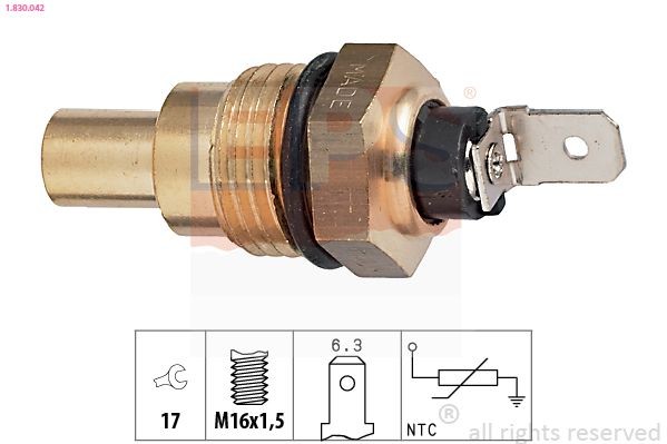 EPS Sensor, coolant temperature Article number: 1.830.042 cheaply
