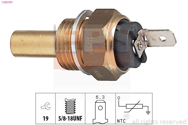 EPS Sensor, coolant temperature Article number: 1.830.047 cheaply