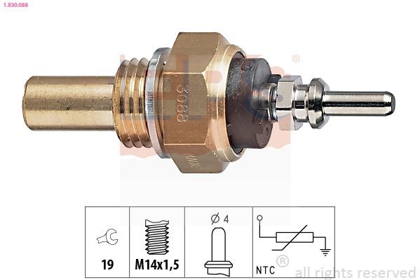 EPS Sensor, coolant temperature Article number: 1.830.088 cheaply