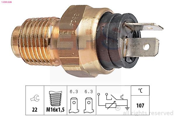 EPS Sensor, coolant temperature Article number: 1.830.526 cheaply