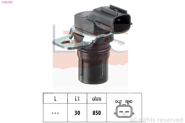 EPS 1.953.322 RPM Sensor, automatic transmission C-MAX 2.0 TDCi 133 PS Diesel 2010