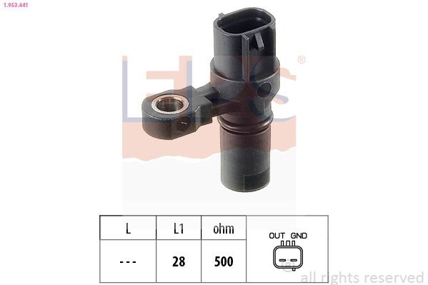 EPS 1.953.441 RPM Sensor, automatic transmission ASTRA 1.6 16V (F08, F48) 101 PS Petrol 2005