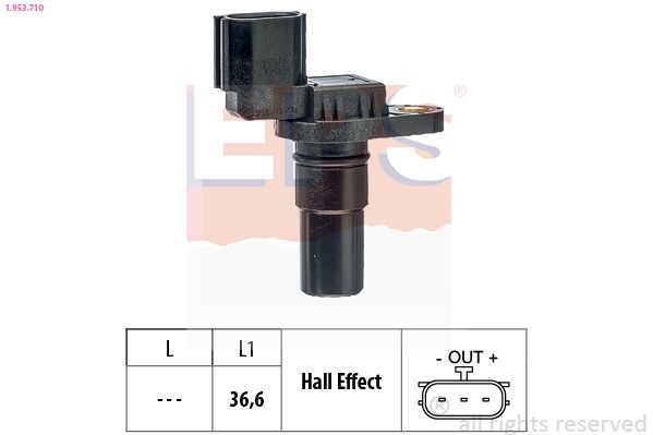 EPS 1.953.710 RPM Sensor, automatic transmission ESPACE 2.0 dCi (JK01, JK02, JK1J, JK1K, JK1H) 150 PS Diesel