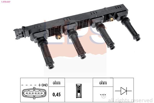 EPS Ignition coil Article number: 1.970.507 cheaply