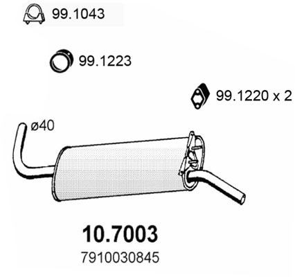 ASSO Lõppsummuti Artikli number: 10.7003 soodsalt