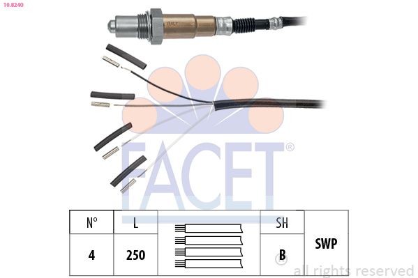 FACET Lambda sensor Article number: 10.8240 cheaply