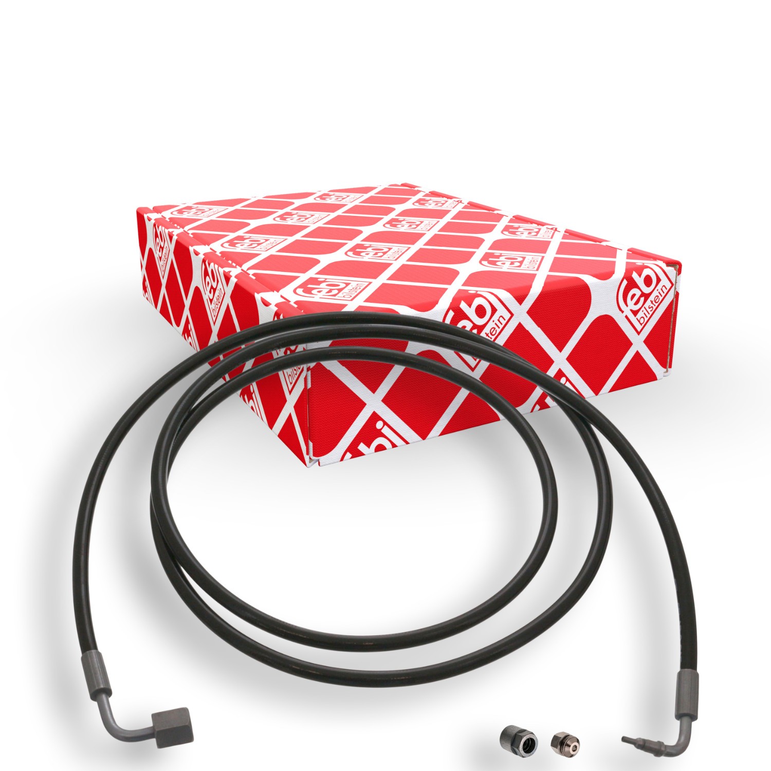 FEBI BILSTEIN Hose Line, driver cab tilt unit Article number: 100596 cheaply