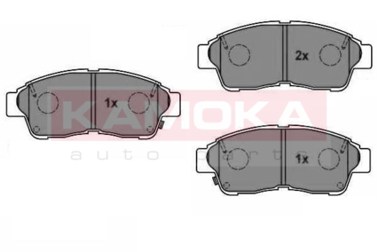 KAMOKA Brake pad set Article number: 1012782 cheaply