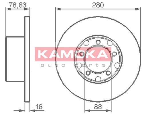 KAMOKA Piduriketas Artikli number: 103190 soodsalt