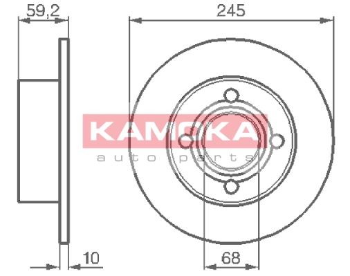 KAMOKA Piduriketas Artikli number: 103256 soodsalt