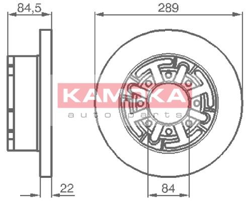 KAMOKA Brake disc Article number: 103281 cheaply