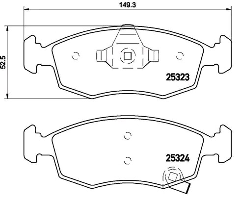 METZGER Brake pad set Article number: 1170822 cheaply
