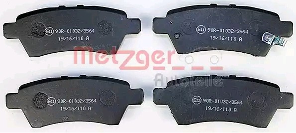 METZGER Brake pad set Article number: 1170825 cheaply