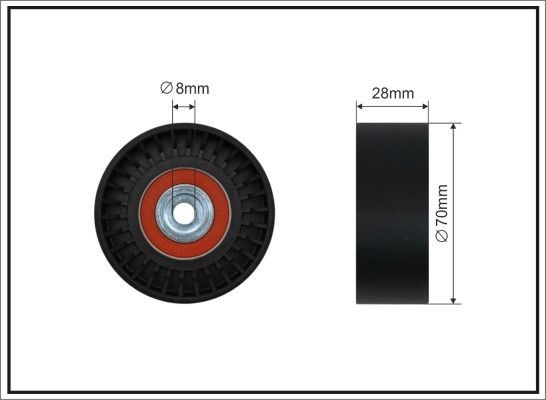 CAFFARO Deflection / Guide Pulley, v-ribbed belt Article number: 118-14 cheaply