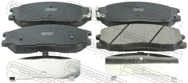 FEBEST Brake pad set Article number: 1201-H1F cheaply