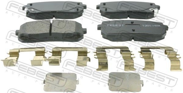 FEBEST Brake pad set Article number: 1201-H1R cheaply