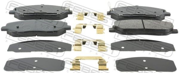 FEBEST Brake pad set Article number: 1201-SANF cheaply