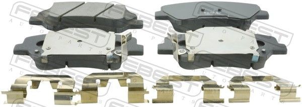 FEBEST Brake pad set Article number: 1201-SBF cheaply