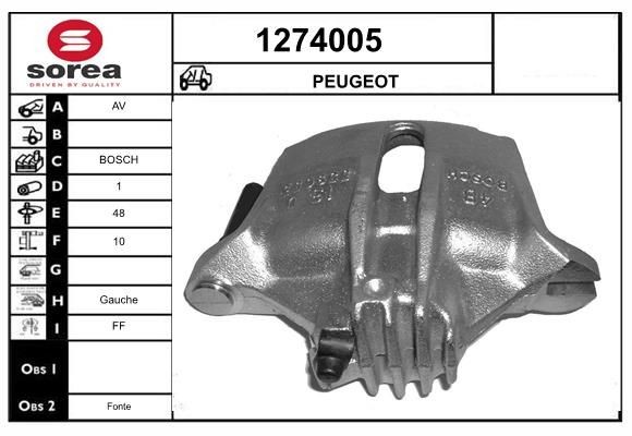 SNRA Brake caliper Article number: 1274005 cheaply