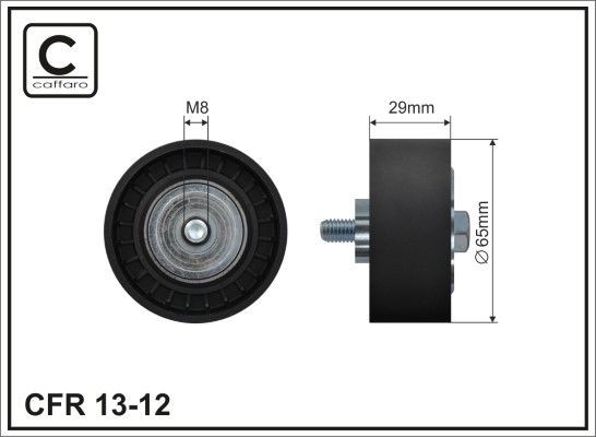 CAFFARO Deflection / Guide Pulley, v-ribbed belt Article number: 13-12 cheaply