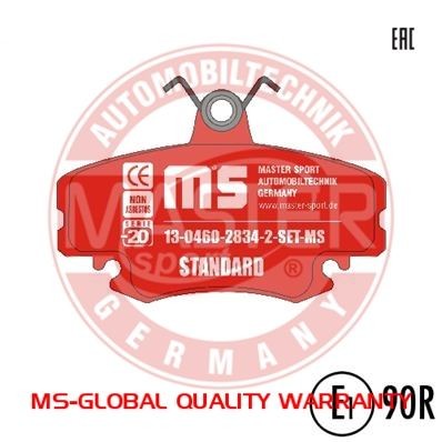 MASTER-SPORT Brake pad set Article number: 13046028342-SET-MS cheaply