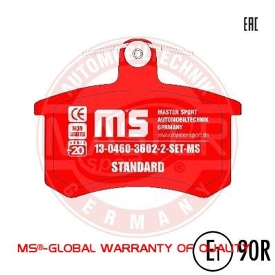 MASTER-SPORT Brake pad set Article number: 13046036022-SET-MS cheaply