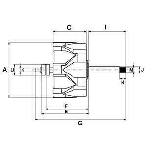HC-Cargo Armature, starter Article number: 134514 cheaply