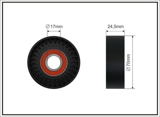 CAFFARO Tensioner pulley Article number: 136-00 cheaply