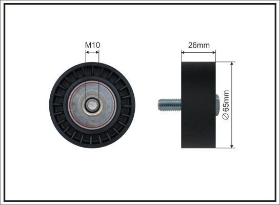 CAFFARO Deflection / Guide Pulley, v-ribbed belt Article number: 143-26 cheaply