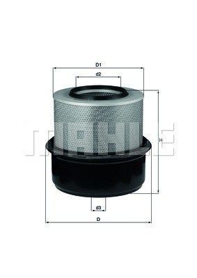 MAGNETI MARELLI Air filter Article number: 154070537700 cheaply
