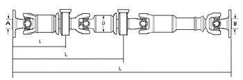 SPIDAN Propshaft, axle drive Article number: 27907 cheaply