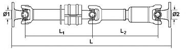 SPIDAN Propshaft, axle drive Article number: 27914 cheaply