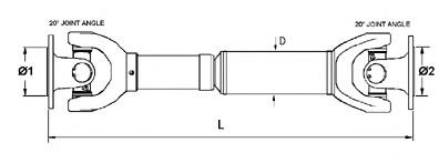 SPIDAN Propshaft, axle drive Article number: 27915 cheaply