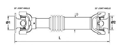SPIDAN Propshaft, axle drive Article number: 27919 cheaply