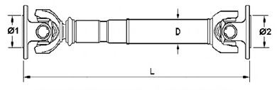 SPIDAN Propshaft, axle drive Article number: 27927 cheaply